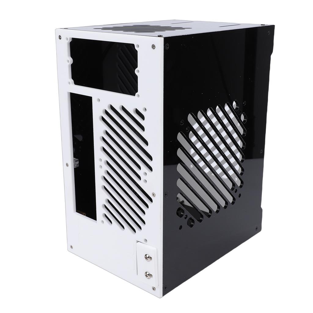 Small PC Case 360 Degree Open Hollow Cooling Desktop Computer Case Acrylic 292x220x165mm