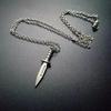 New Gothic Knife Dagger Pendant Chokers Necklace Jewelry Gift For Men Women Gril Boy Punk Kpop Style Accessories Charm