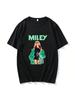 Футболка Miley Cyrus с коротким рукавом, летняя хлопковая футболка, повседневная футболка с графическим принтом певца, хип-хоп уличная одежда, унисекс, unisex футболка
