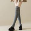 Женские чулки из хлопка, трикотажные, однотонные, длинные, высокие чулки, JK Girls Lolita Cute, высокие носки, высокие носки