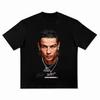 Cristiano Ronaldo Neymar Lionel Messi Football Superstar Portrait Printed Tee Men Women Cotton Loose Casual Short Sleeve Tshirts