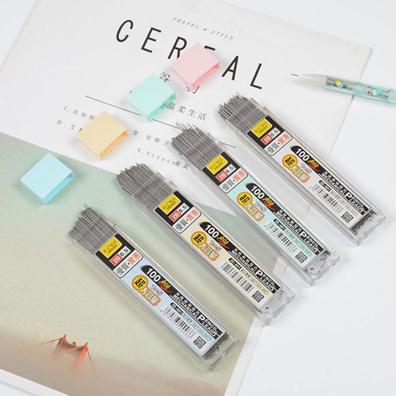 100Pcs/Box Latest Pencil Refill Automatic Pencil Lead Versatile Graphite Lead 2B Mechanical