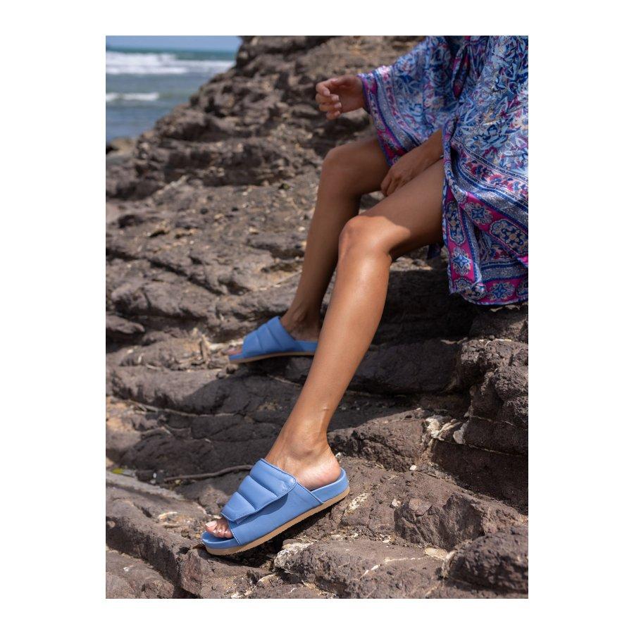 Женские летние повседневные тапочки из натуральной кожи