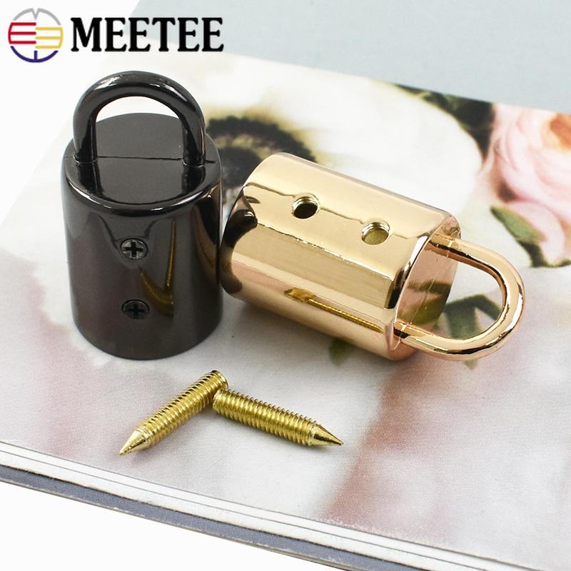 Meetee 5-30 шт. 14 мм металлическая фиксатор-зажим для шнура, стопоры для ремня сумки, застежка-кисточка для сумочки, соединитель для стропы, фурнитура