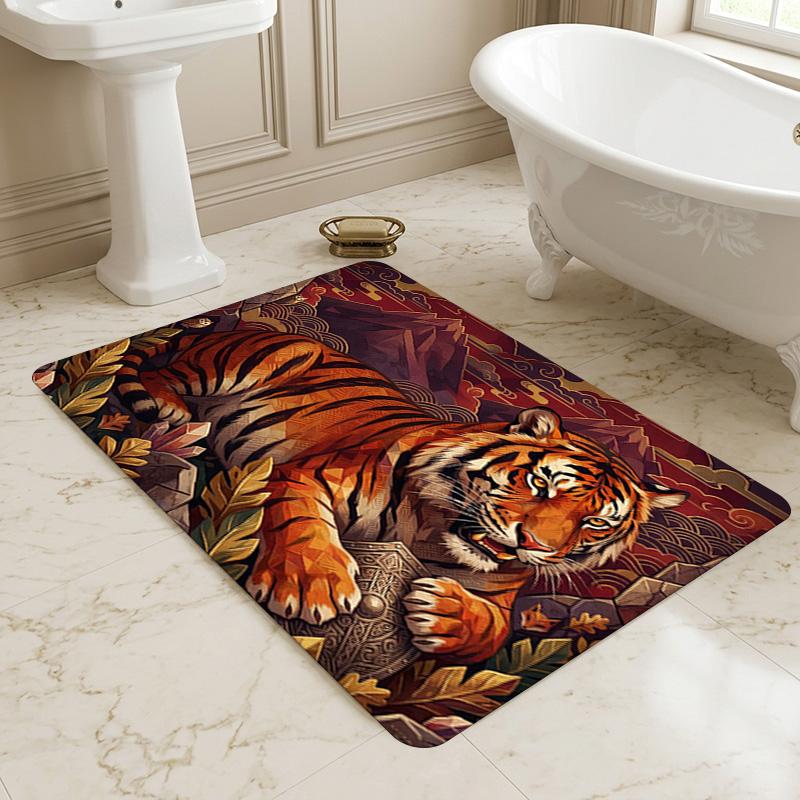 Tiger Art Living Room Nonslip Area Rug Soft Carpet For Bedroom Game Playroom Sofa Office Home Decor Doormat Christmas Gift C929637
