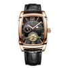 LIGE Barrel-Shaped Multifunctional Men's Watch, Waterproof Large Dial, Mechanical Style Wristwatch for Men