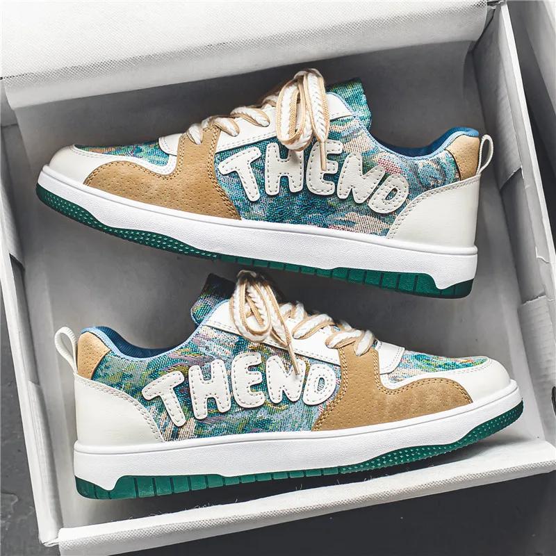 Модная Роскошная Мужская Обувь Новые Повседневные Кроссовки для Бега для Мужчин На шнуровке Платформа Обувь для Тенниса Обувь для Скейтборда Уличная Zapatillas Hombre