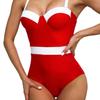 Convenient Women Swimwear Easy To Wear Slim Style Nylon Stretchy Fine Texture Women Swimwear for Beach