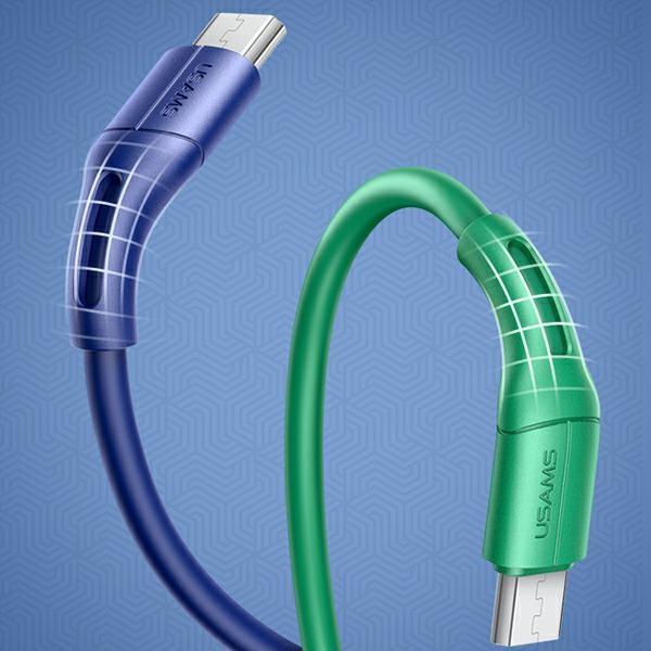 Kabel microUSB USAMS 1m Szybkie ładowanie Biały