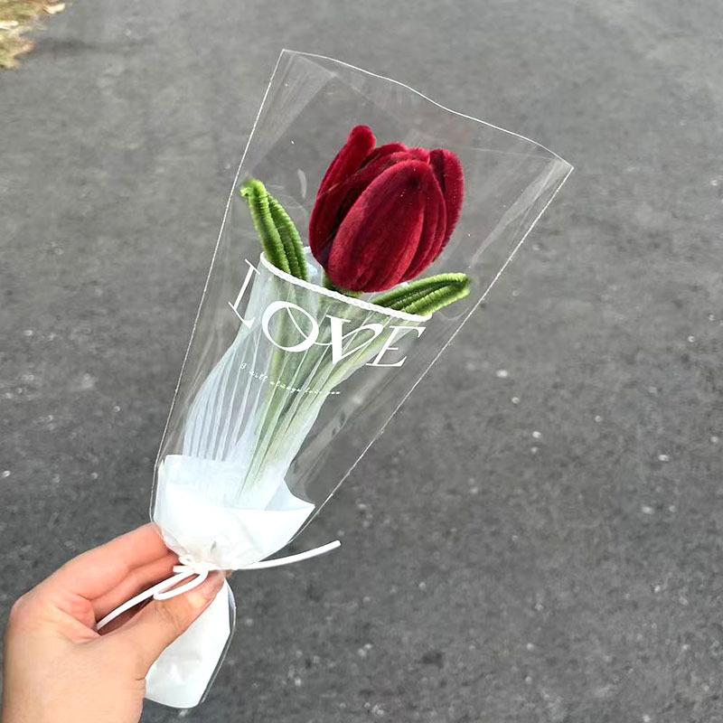 Готовый тюльпан, скрученный из плетеных стержней, букет цветов, плетеный вручную, искусственный цветок, свадебный букет, изделия ручной работы, подарки на день рождения