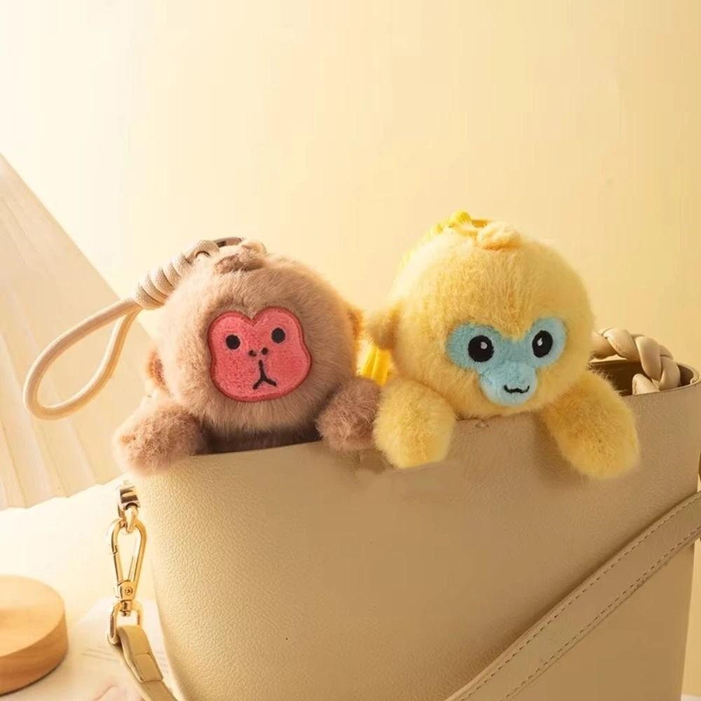 Plush Doll Monkey Plush Pendant Stuffed Animals Monkey Car Pendant  Backpack Decoration