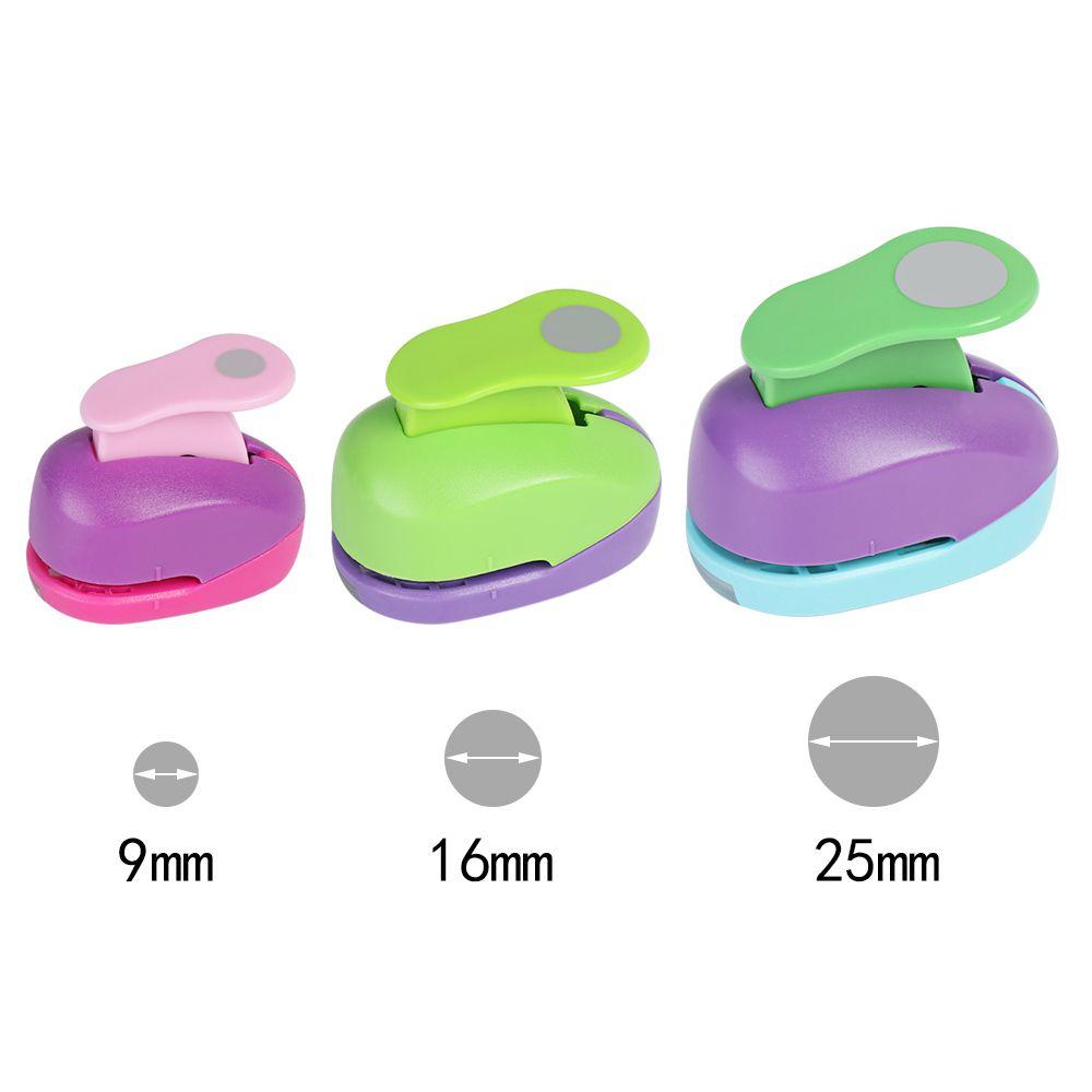 Круглое тиснильное устройство Детская развивающая тиснильная машина Тиснильное устройство Ручной DIY Резак для бумаги 9 мм 16 мм 25 мм