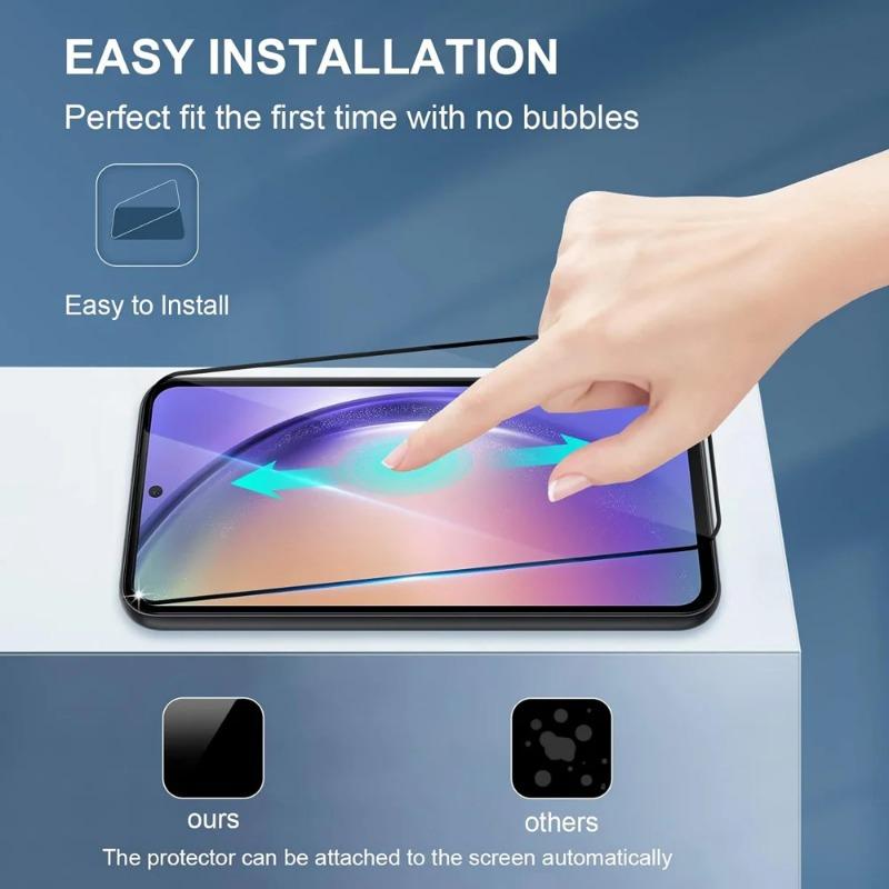 5 шт. защитная пленка для Samsung A55 A54 5G защитное стекло для экрана Samsung Galaxy A35 A34 A24 A14 закаленное стекло