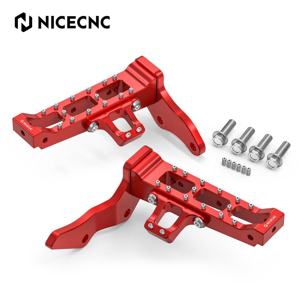 NICECNC Extended Wider Foot Pegs & kickstarter Starter Lever For Yamaha Banshee 350 1987-2006 Replaces 2GU-15620-01-00 Aluminum