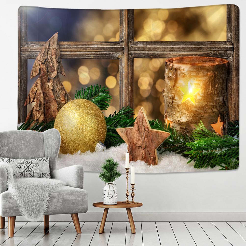 Счастливого Рождества, рождественской атмосферы, гобелен с принтом, украшение для дома, гостиной, спальни, стены, гобелен