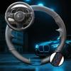 LYSH4 Customized Car Steering Wheel Cover For Kia Sorento 2015 2016 2017 2018 Sedona 2015-2019 Car Accessories Hand-sewn Steering Wrap