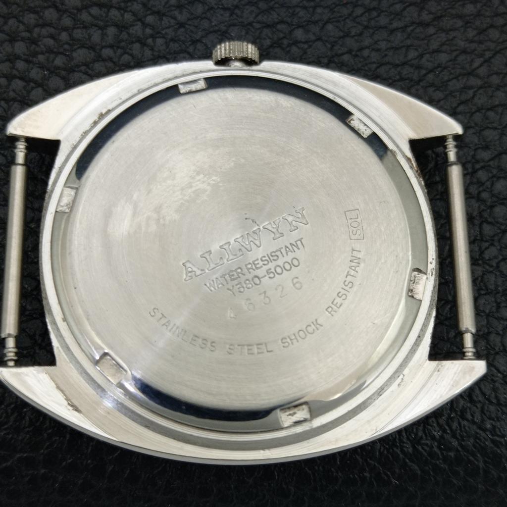 ALLWYN 6300A HAND-WINDING INDIA MENS VINTAGE ORIGINAL DIAL WATCH a706118-1