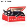 Christmas Cute Cat Shape Anime Brooches Enamel Craft for Women Men Sweater Scarf Hijab Pins