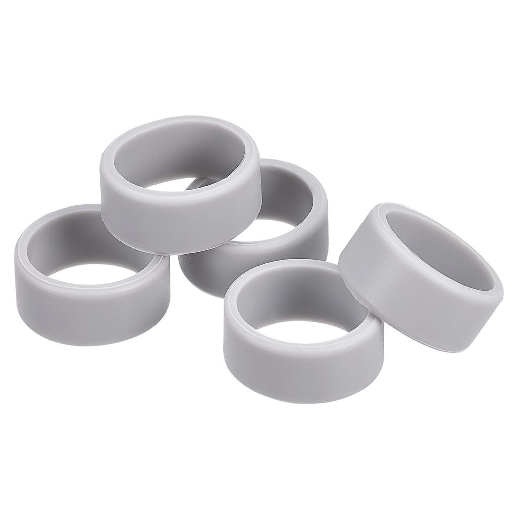 5 шт. 1-дюймовые силиконовые резинки Кольца Эластичные ленты Нескользящие кабельные стяжки для обертывания Бумажная веревка Обертки для кабелей Связка для сумки