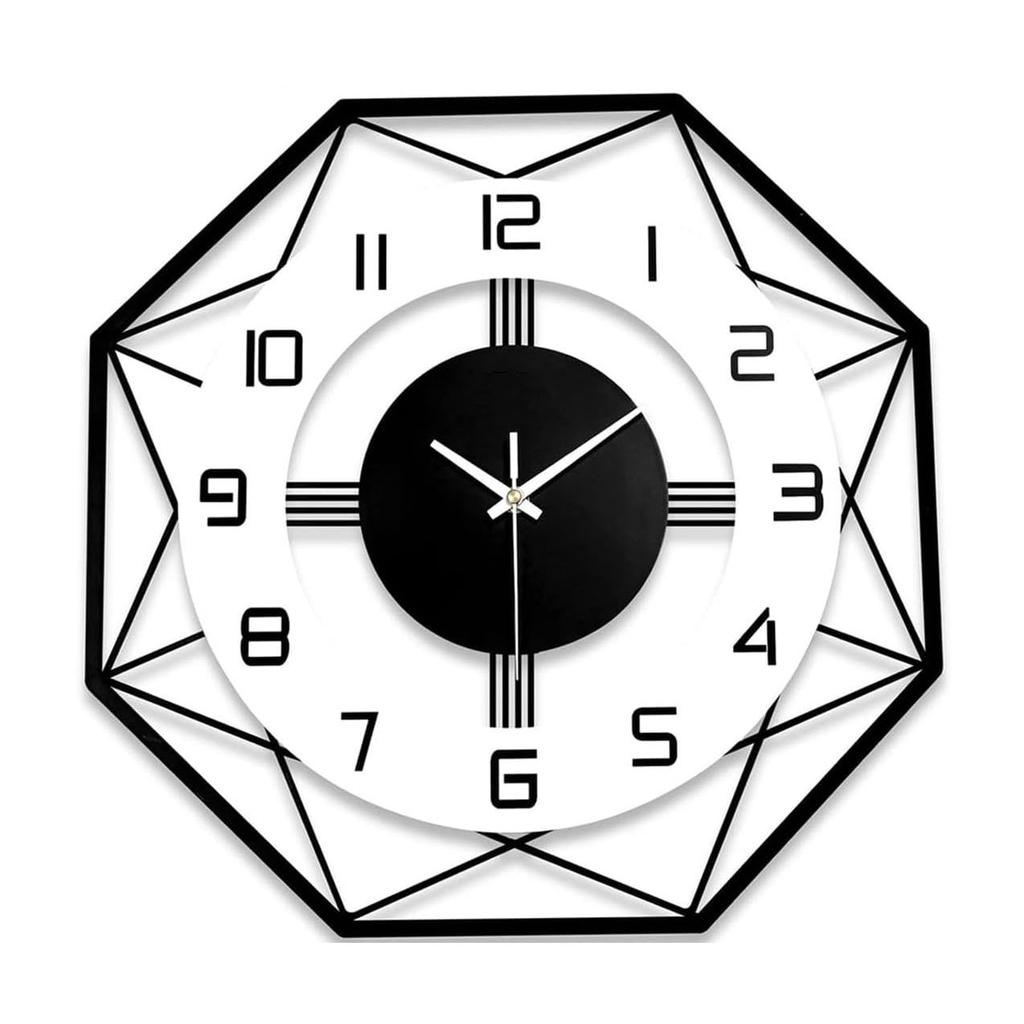 Wall Clock Stylish Metal Analog Wall Clock for Living Room, Office, Kitchen, Home and Hall Fancy Big Size Modern Wall Watch (40 CM)