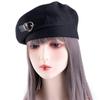 Elegant Korean Girls Female Keep Warm Winter Love Heart Leather Buckle Beret Painter Hat Women Caps