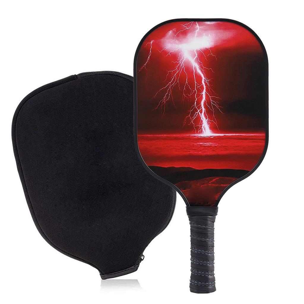 Ракетка Peak Racket Lightning Honeycomb Carbon для пиклбола, для занятий спортом на открытом воздухе, матовая ручка