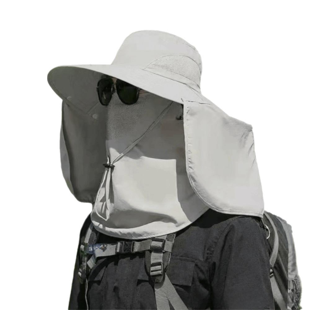 UV Protection Sun Protection Hat Breathable Quick Drying Women Fisherman Hat Waterproof Removable Flap Summer Sunscreen Cap
