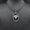 Skull Pendant Jewelry Zinc Alloy Necklace Stylish Design Adjustable Neckchain For Halloween Event Casual Outfit