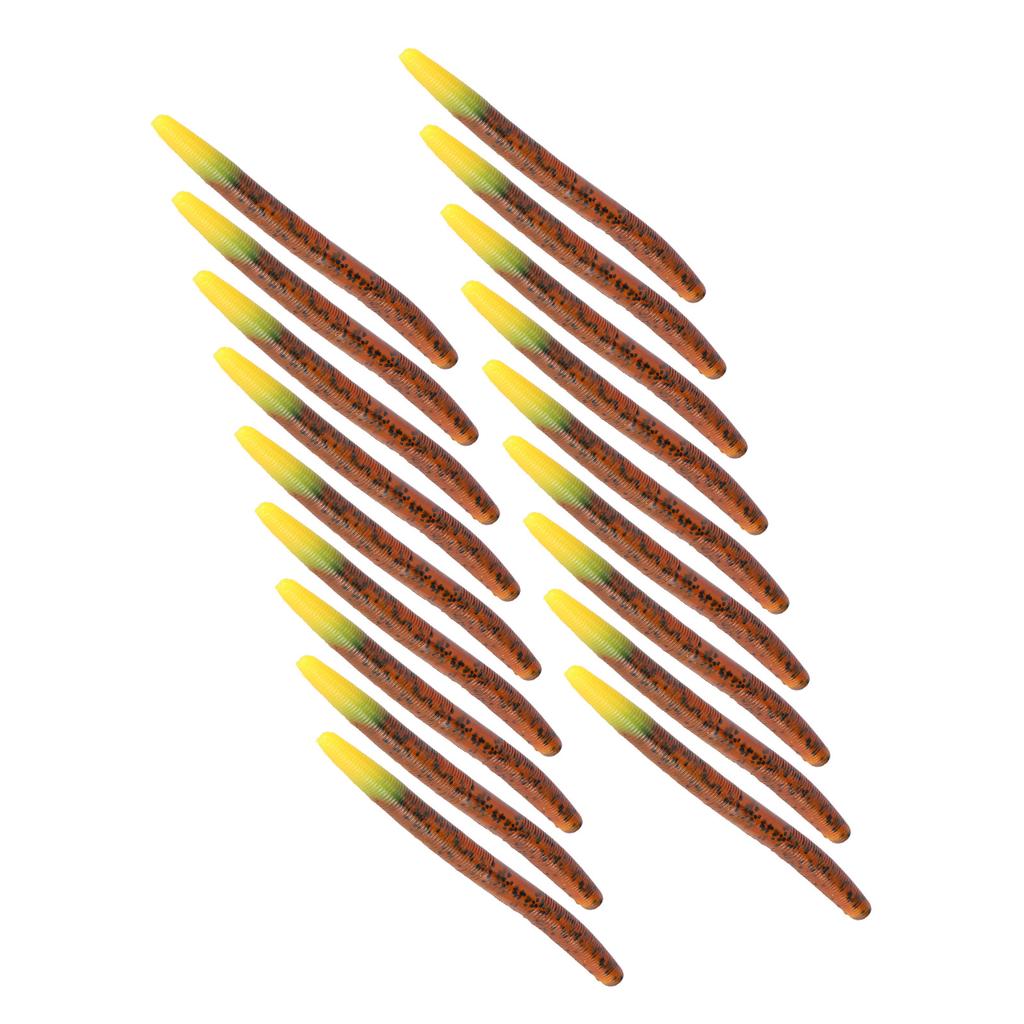 3 шт. Искусственная имитация Мягкий силикон Форма земляного червя Приманка Рыболовный аксессуар 4#