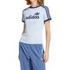 adidas Женская футболка с коротким рукавом и полосками с буквами Originals KQ9063
