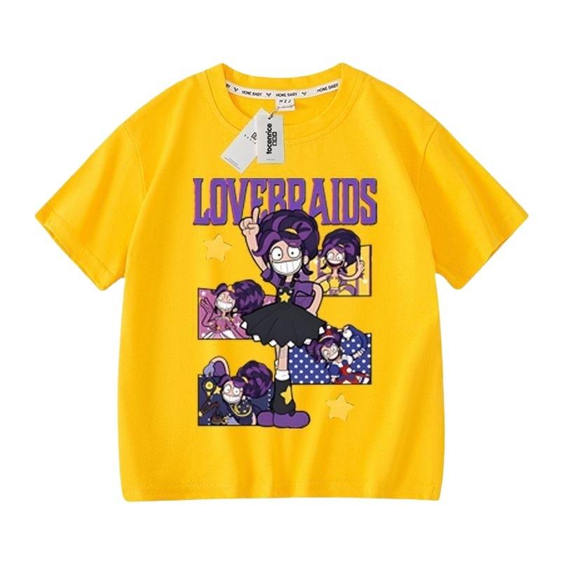 Детская футболка с коротким рукавом для девочек Lily Lovebraids с принтом