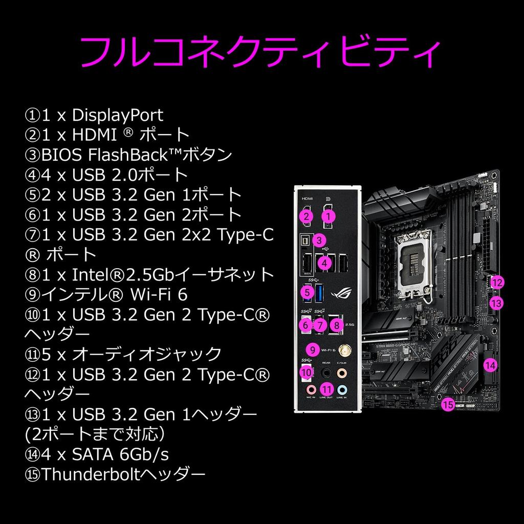 Asus INTEL 12th Generation CPU Compatible B660 Chipset mATX Motherboard ROG STRIX GAMING WIFI Authorized Distributor (LGA1700) B660-G [Domestic