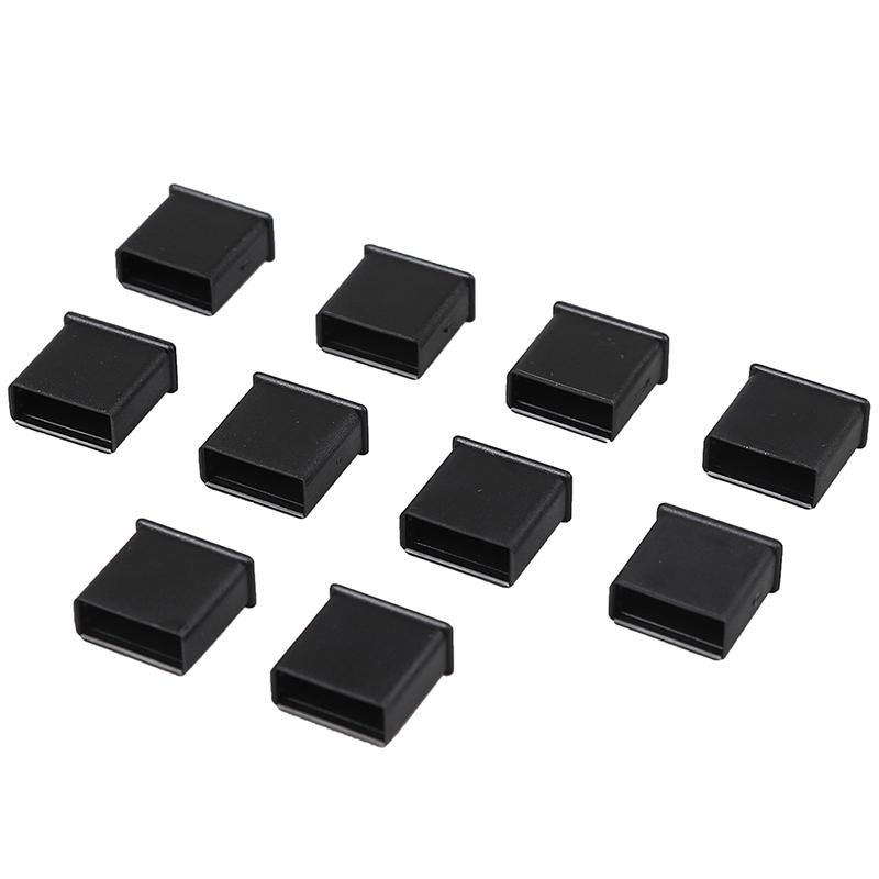 10Pcs Plastic Usb Male Anti-Dust Plug Stopper Cap Cover Protector Lids