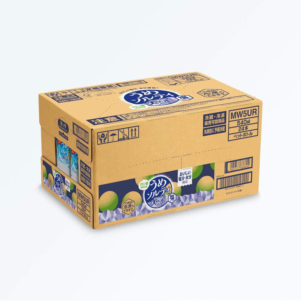 Suntory Tennensui Ume Salty Профилактика теплового удара 540 мл x 24 бутылки