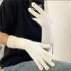 Solid Color Flannel Gloves Warm Full Finger Mittens Breathable Winter Women Gloves  Daily Use