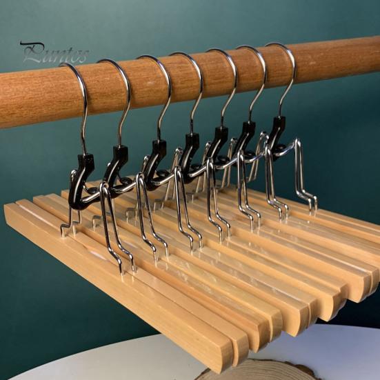 5 шт. вешалка для юбки с лошадиным лицом, бесследная, противоскользящая, ветрозащитная, вращающаяся на 360°, сильная несущая нагрузка, твердая древесина, JK, юбка, брюки, брюки, сушка одежды