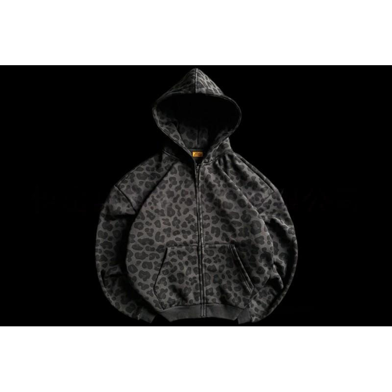 Womens Leopard Print 3D Graphic Hoodie Casual Loose Fit Pullover Sweatshirt Teens