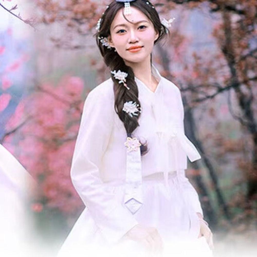 Ribbon Korean Hanbok Hairband Traditional Stage Dance Costume Fashion Korean Headband  Children
