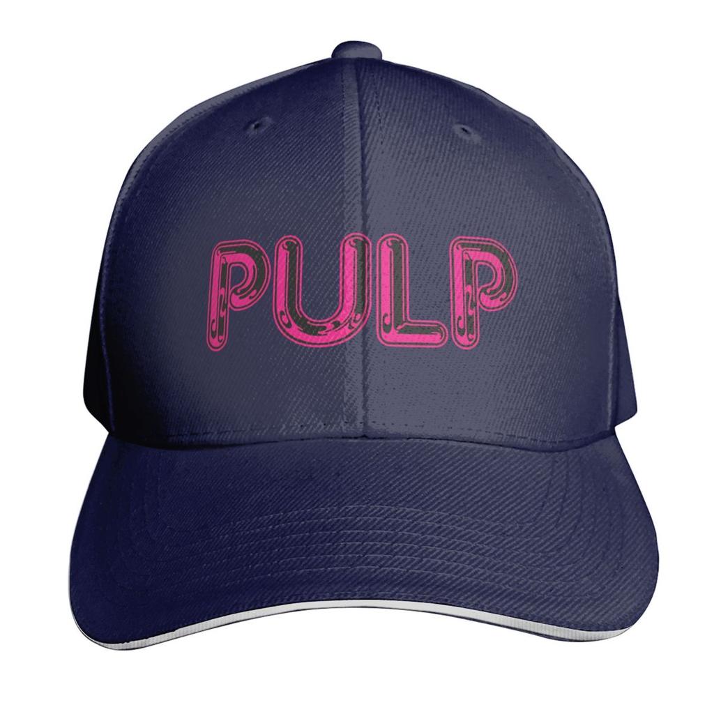 Кепка с логотипом рок-группы Pulp Модная повседневная бейсболка Регулируемая кепка Хип-хоп Летняя Унисекс Бейсболки