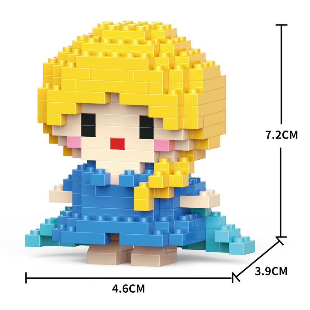 Cartoon Anime Blocks Kuromi My Melody Cinnamoroll Mouse Building Blocks Doll Toy Kids Birthday Gift