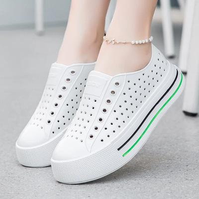 Женские летние удобные сандалии EVA, нескользящие, увеличивающие рост, пляжная обувь, женские повседневные шлепанцы на платформе, обувь для ходьбы по воде