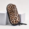 Ultra Light Leopard Glasses Case Soft Zipper Glasses Pouch Durable Eyeglasses Case  Men and Women