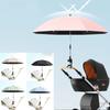 Umbrella For Stroller Foldable Trolley Shading Umbrella With Clamp Portable Travel Supplies Pushchair Attachment For Outdoor,1PC