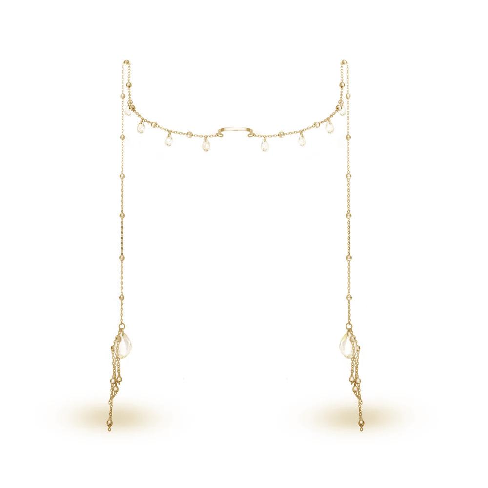 Rhinestone Body Chain for Women & Couples – Shiny Party Body Jewelry