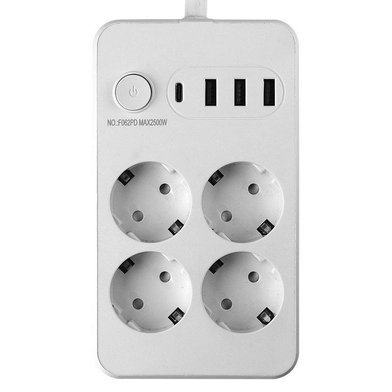 European Standard Socket Plug for Household USB Socket Switch European Standard Socket Plug Russian High-power Multifunctional Plug Board
