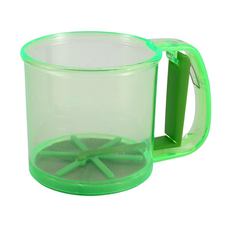 1 шт. Антипригарные Инструменты для Выпечки Полуавтоматическое Сито для Муки Прозрачное С Дизайном Ручного Нажатия Кухонный Фильтр-Экран Сито для Муки