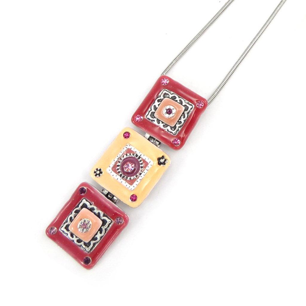 Les Trésors De Lily [D9681] - Дизайнерское колье «Эсмеральда», розовое