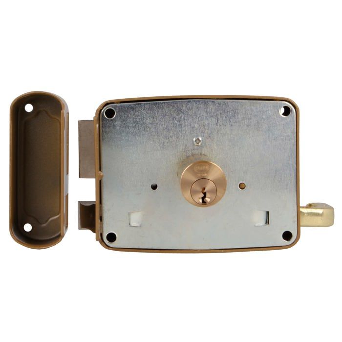 Serrure - Amig - 72U -120 - Émaillée or - Dimensions 16x9.5x10 cm - Résistance élevée