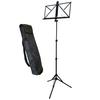 Cosmo M.S. Techno Lightweight Folding Aluminum Music Stand, Black, Aluminum, F33A
