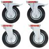 VidaXL Swivel Casters 4 Pcs 200 Mm